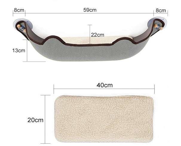 The Perfect View! Secure Cat Window Sill Perch.