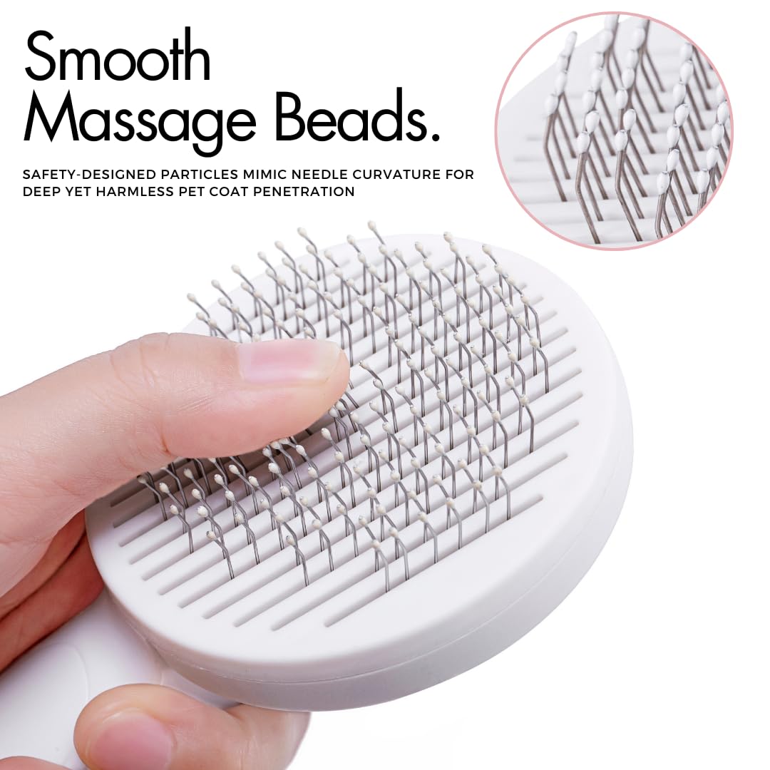 Gentle Deshedding Brush for Dogs and Cats