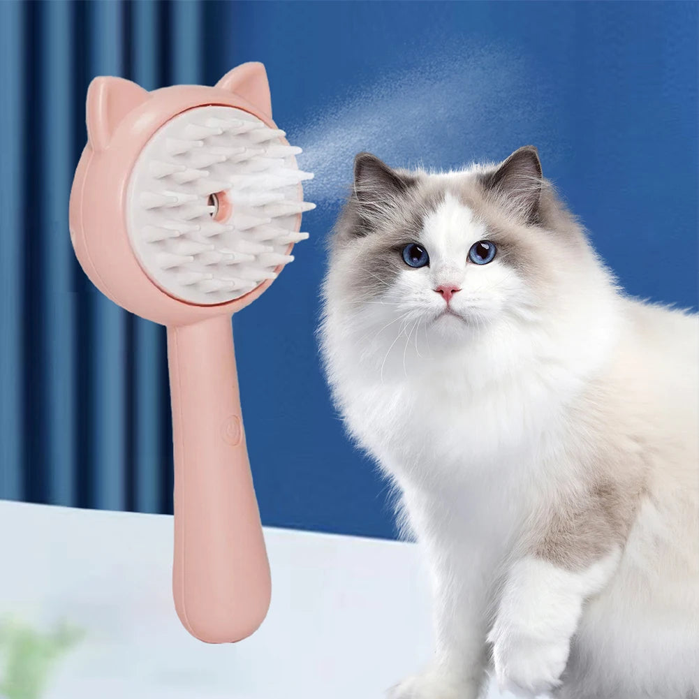 Grooming Made Easy: Mist, Clean, and Rechargeable Brush.