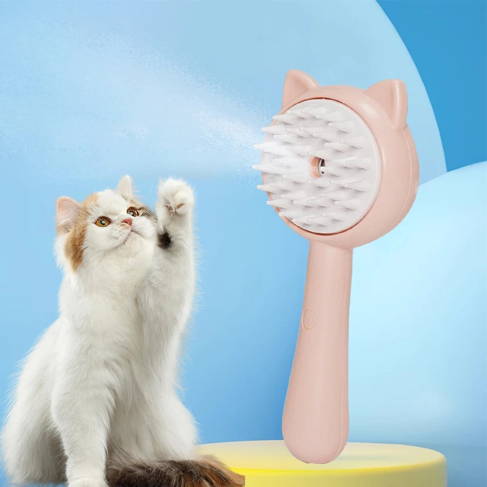 Grooming Made Easy: Mist, Clean, and Rechargeable Brush.
