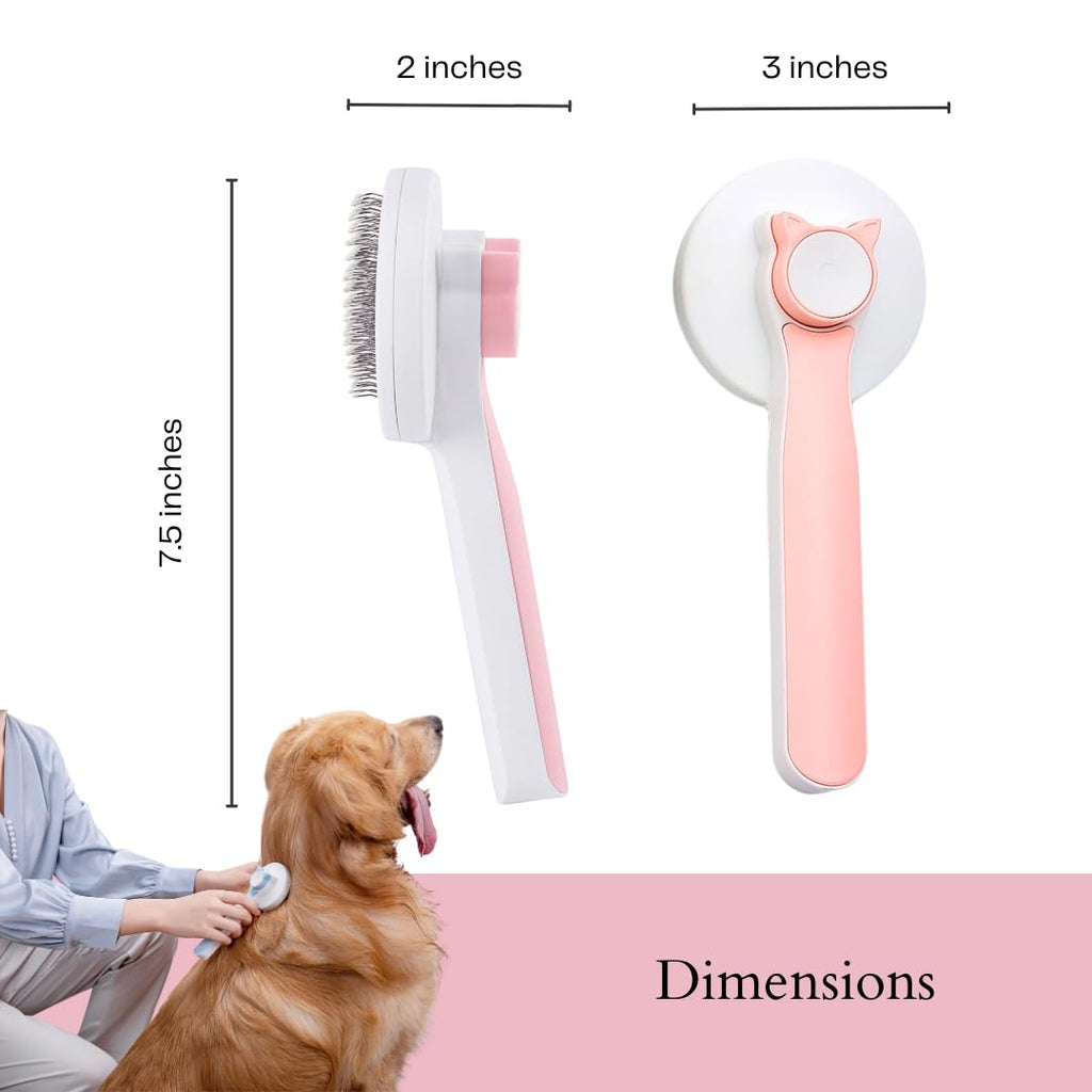 Gentle Deshedding Brush for Dogs and Cats