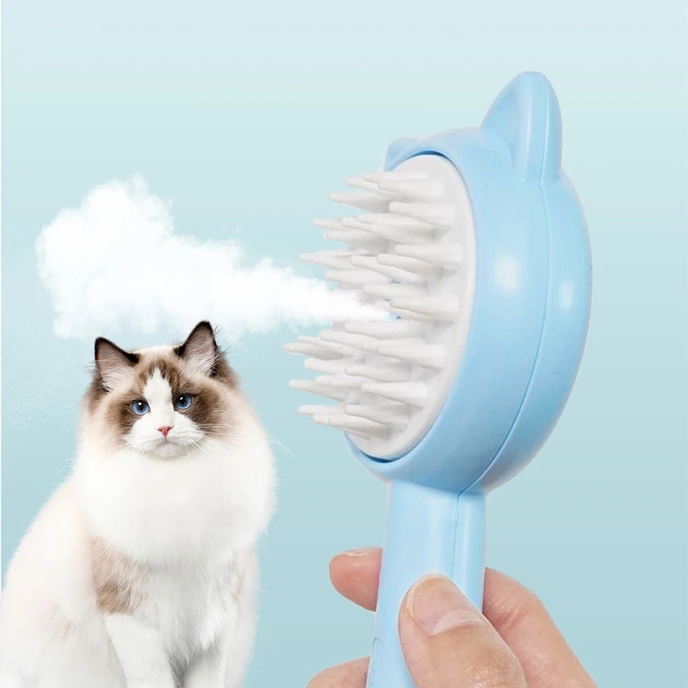 Grooming Made Easy: Mist, Clean, and Rechargeable Brush.