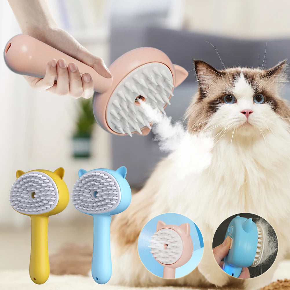 Grooming Made Easy: Mist, Clean, and Rechargeable Brush.